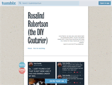 Tablet Screenshot of diycouturier.com